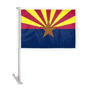 Arizona State Car Window Flag 10.5x15 inch