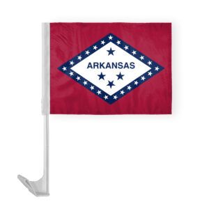 Arkansas State Car Window Flag 12x16 Inch