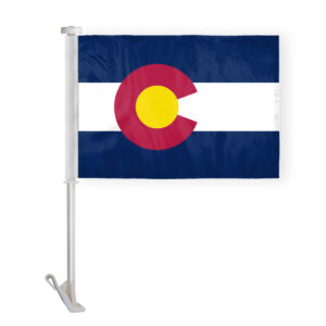 Colorado State Car Window Flag 10.5x15 inch