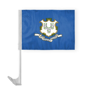 Connecticut State Car Window Flag 12x16 Inch