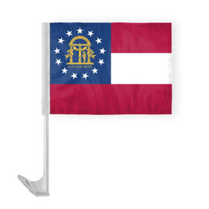 Georgia State Car Window Flag 12x16 Inch