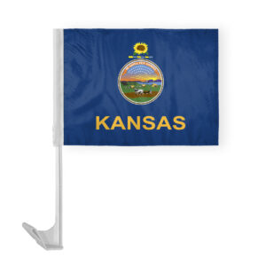 Kansas State Car Window Flag 12x16 Inch