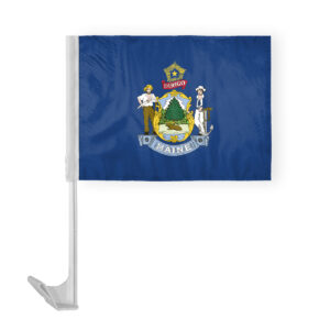 Maine State Car Window Flag 12x16 Inch