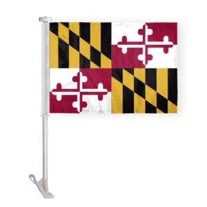 Maryland State Car Window Flag 10.5x15 inch