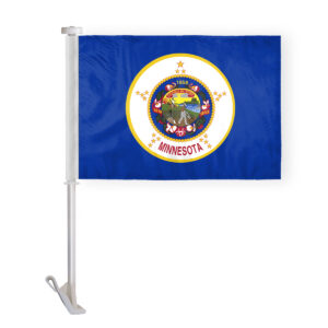 Minnesota State Car Window Flag 10.5x15 inch