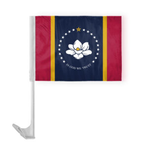 Mississippi State Car Window Flag 12x16 Inch