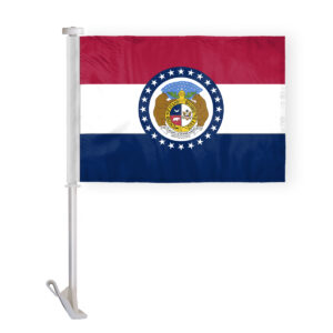 Missouri State Car Window Flag 10.5x15 inch
