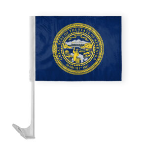 Nebraska State Car Window Flag 12x16 Inch