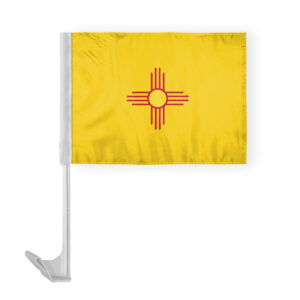 New Mexico State Car Window Flag 12x16 Inch