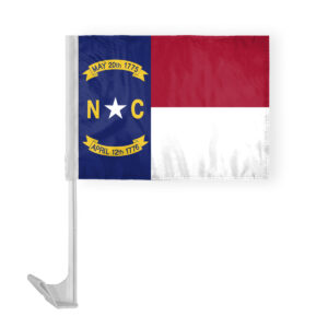 North Carolina State Car Window Flag 12x16 Inch
