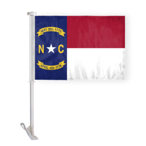 North Carolina State Car Window Flag 10.5x15 inch