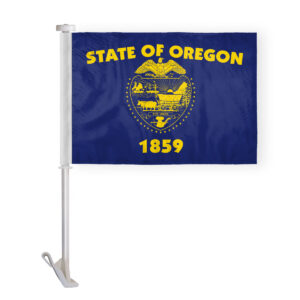 Oregon State Car Window Flag 10.5x15 inch