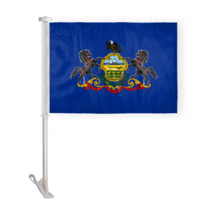 Pennsylvania State Car Window Flag 10.5x15 inch