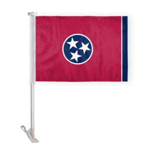 Tennessee State Car Window Flag 10.5x15 inch