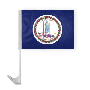 Virginia State Car Window Flag 12x16 Inch