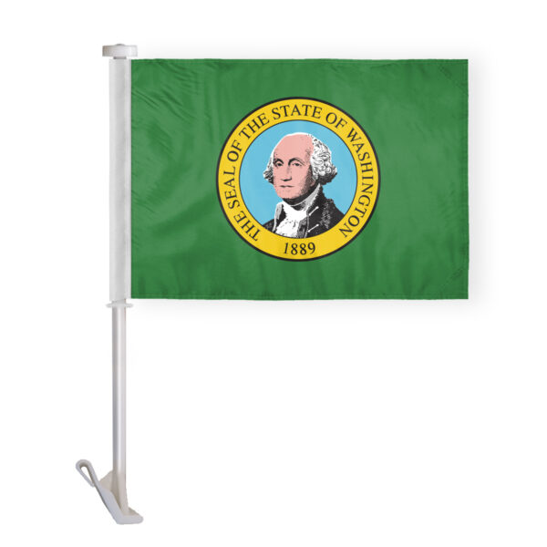 Washington State Car Window Flag 10.5x15 inch