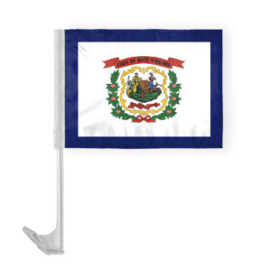 West Virginia State Car Window Flag 12x16 Inch