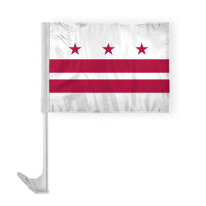 District of Columbia State Car Window Flag 12x16 Inch