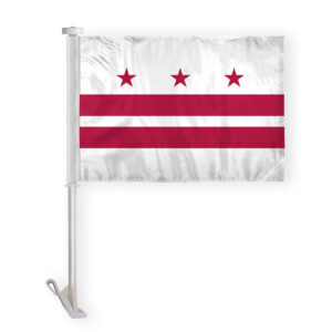 District of Columbia State Car Window Flag 10.5x15 inch