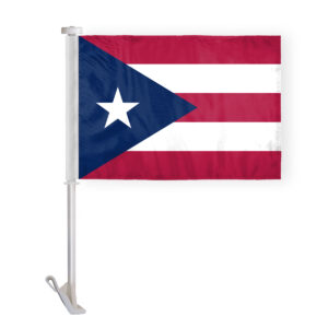 Puerto Rico State Car Window Flag 10.5x15 Inch