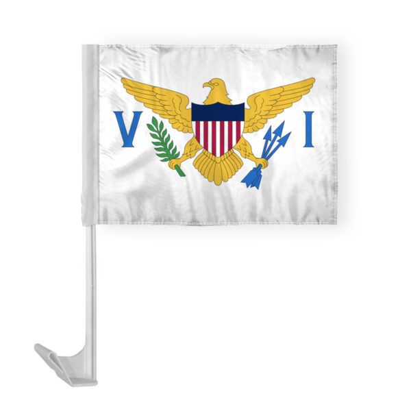 Virgin Islands State Car Window Flag 12x16 Inch