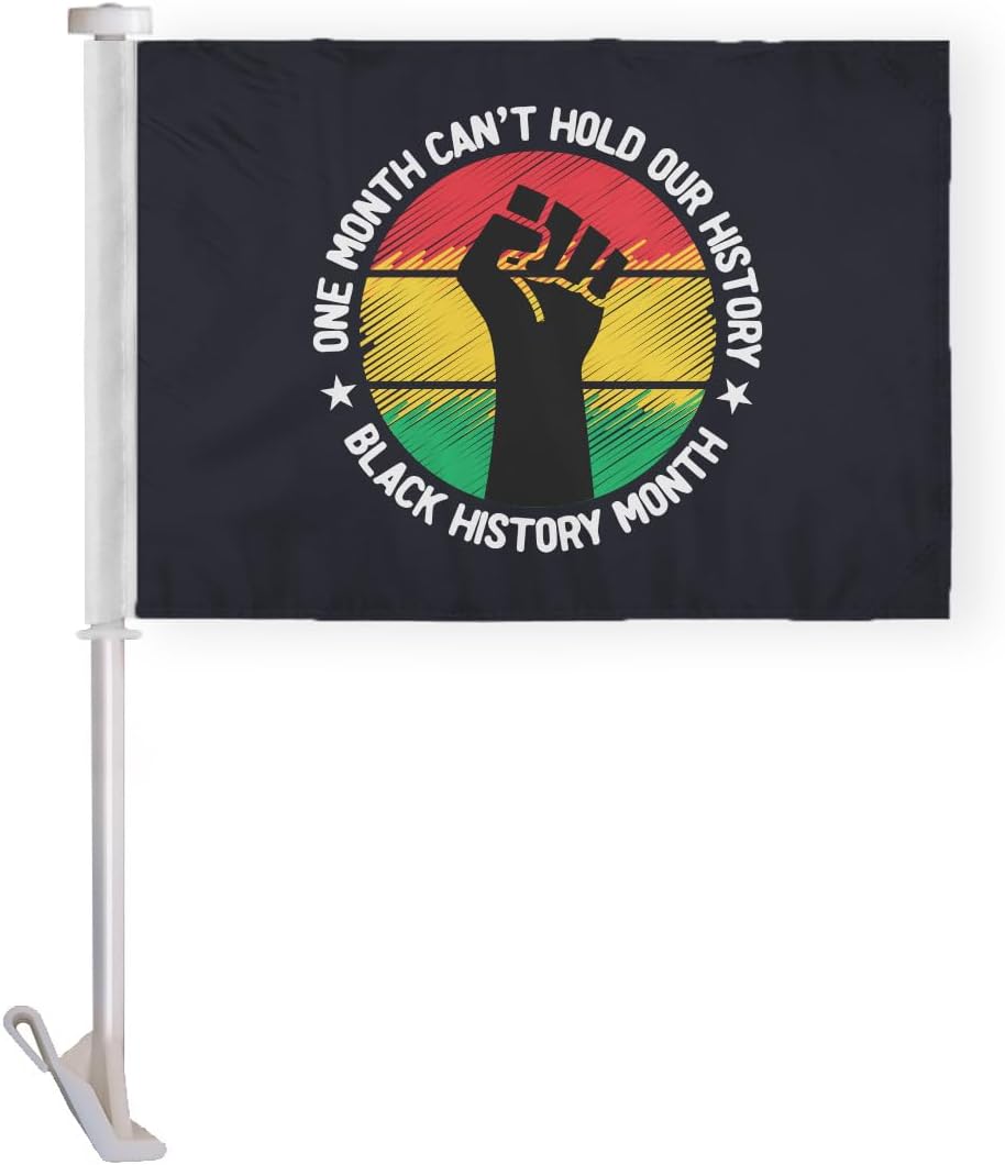 Black History Month Mini Flag Car 10.5x15 inch Double Sided