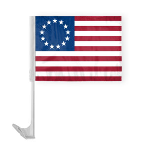 Betsy Ross 13 Star Car Flag 12x16 inch Polyester