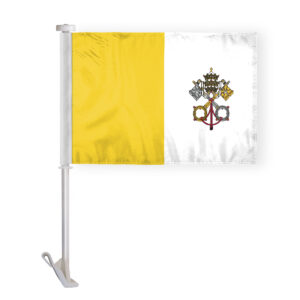 10.5"x15" Inch Papal Premium Car Flag