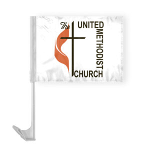 12"x16" Inch Methodist Car Flag