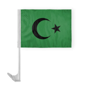 12"x16" Inch Islamic Black Seal Car Flag