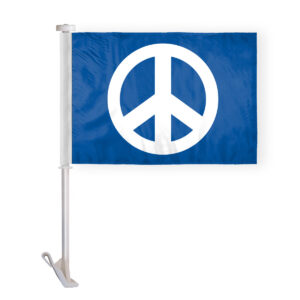 Peace Symbol Car Flags 10.5x15 inch Double Sided