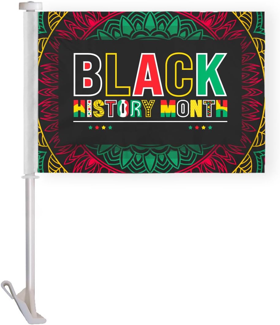 Juneteenth Car Flag Premium - 10.5x15 inch Double Sided