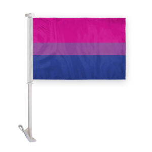 Bi Pride Car Window Flag 10.5x15 inch
