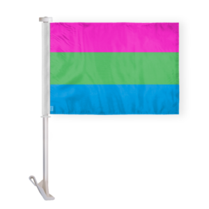 Polysexual Pride Car Window Flag 10.5×15 inch