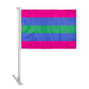 Trigender Car Window Flag 10.5×15 inch