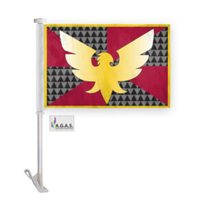 Display your support for the Drag and Feather Pride community with our Car Window Flag! Measuring 10.5x15 inches, this double-sided polyester flag