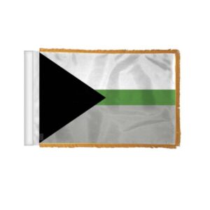 Demiromantic Pride Antenna Aerial Flag - 4x6 inch Polyester