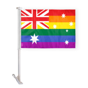 Australia Pride Car Window Flag 10.5x15 inch
