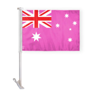 Australia Pink Pride Car Window Flag 10.5x15 inch
