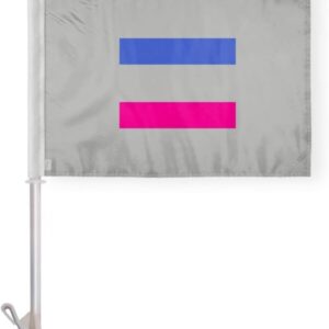 Androgynous Pride Car Window Flag 10.5x15 inch