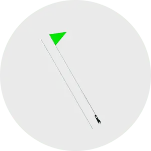 6′ Fiberglass Bicycle Rod for Standard Whip Rod